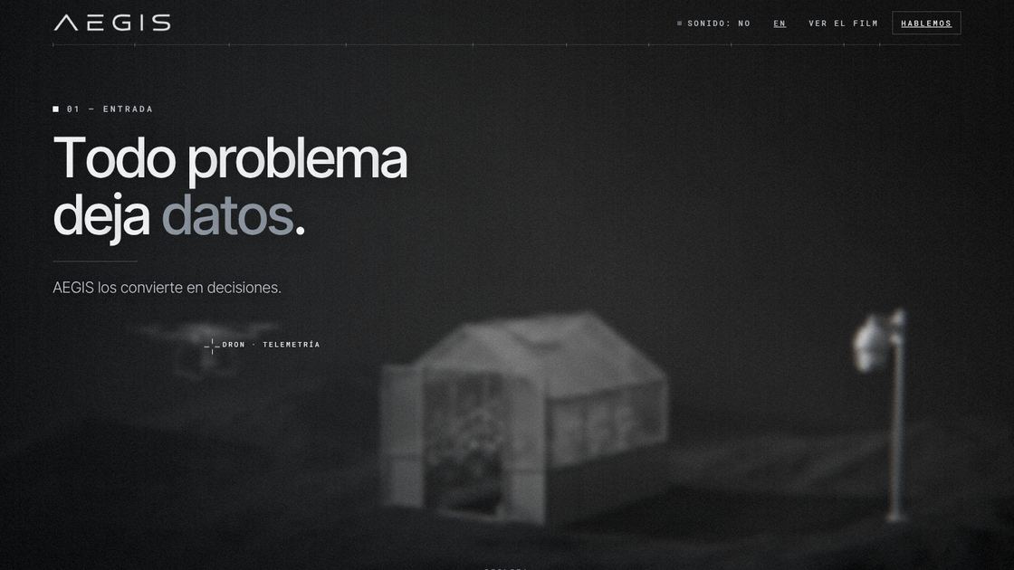 Captura del sitio AEGIS